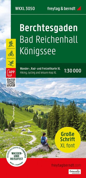 Berchtesgaden, Wander-, Rad- und Freizeitkarte XL 1:30.000, freytag & berndt, WKXL 3050