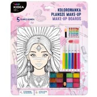 Kolorowanka plansze make-up KIDEA Kolorowanka plansze make-up KIDEA