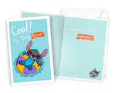 Karnet Urodziny Stich, cool! (11x17cm) DHS-036