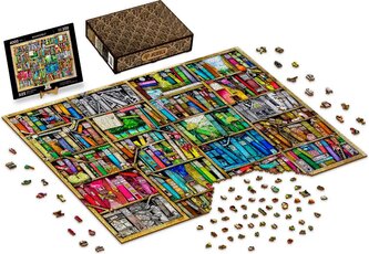 WOODEN CITY Dřevěné puzzle Knihovna 4000 dílků