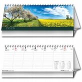 Kalendarz 2026 biurkowy poziomy