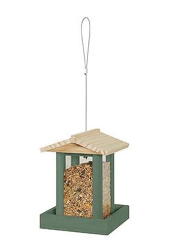 Krmítko venk. FLORA 1 na semena dřevo zelená Zolux