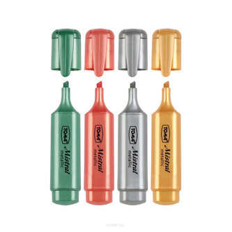 Zakreślacz MISTRAL Metallic op.4szt