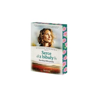 Stacja Jagodno. Serce z bibuły (barwione brzegi)