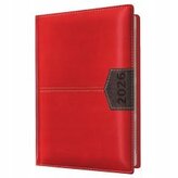 Kalendarz 2026 A6 tygodniowy czerwony