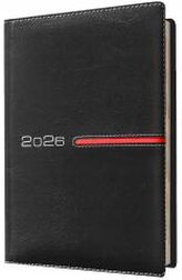 Kalendarz 2026 A5 tygodniowy czarny