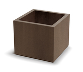 Květináč CUBLA SQUARE 38 cm - barva: rezavě hnědá