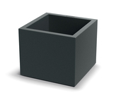 Květináč CUBLA SQUARE 38 cm - barva: tmavě šedá