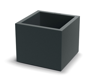 Květináč CUBLA SQUARE 38 cm - barva: tmavě šedá