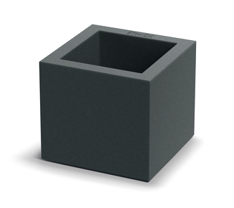 Květináč CUBLA SQUARE 22 cm - barva: tmavě šedá