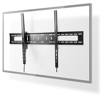 NEDIS nástěnný TV držák/ 60 - 100"/ nosnost 75 kg/ náklon 5°/ vzdálenost od stěny 85 mm/ ocel/ černý