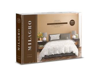 POŚCIEL KPL.220X200+2x70X80 MILAGRO VERDE 028 SATYNA BAW.