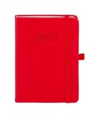 Kalendarz 2026 B6 Memofix TDW czerwony