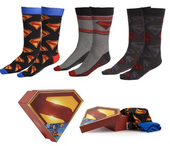 Set 3 párů pánských ponožek DC Comics|Superman: Znaky (velikost EU 38-45)