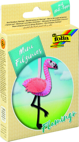 Mini šití filc Plameňák