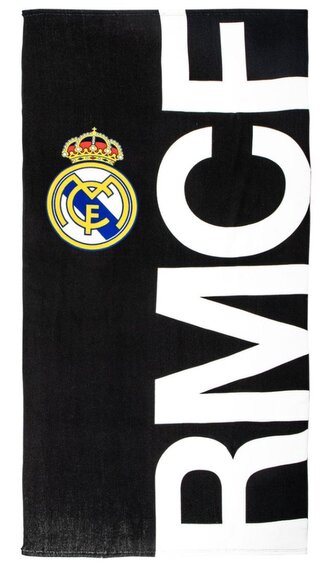 Ručník - osuška FC Real Madrid: Text a Znak (90 x 180 cm)