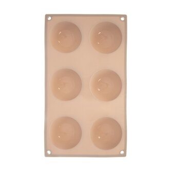 Forma silikon polokoule 6 béžová