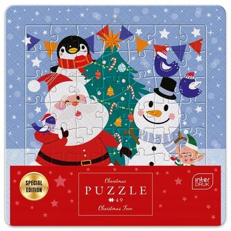 Puzzle w ramce  49 elementów. BN Christmas Tree