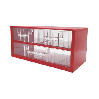 TOKOZ - Zásuvkový organizér 03 / 2M, 1L - RAL 3002 - Červená