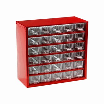 TOKOZ - Zásuvkový organizér 06 / 30S - RAL 3002 - Červená