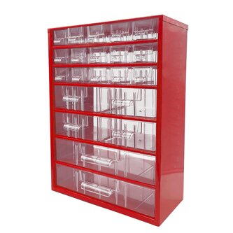 TOKOZ - Zásuvkový organizér 09 / 15S, 4M, 2L - RAL 3002 - Červená