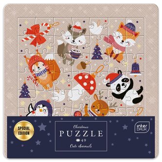 Puzzle w ramce  49 elementów. BN Cute animals