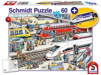 Puzzle 60 Dworzec kolejowy + zawieszka na bagaż G3