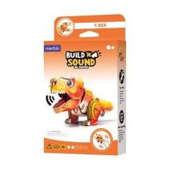 Puzzle 3D. Buduj i słuchaj - Tyranozaur Rex