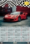 Kalendarz 2026 plakatowy B1 z listwą Super car  KP-B1 V.11