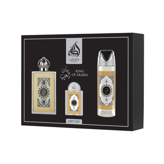 Lattafa Pride King Of Arabia EDP 100 ml + EDP 20 ml + DEO ve spreji 200 ml UNISEX