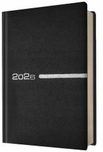 Kalendarz 2026 A5 dzienny biznez planer czarny