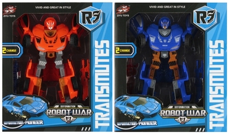 Transformující robot osobní auto s doplňky