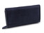 Dámská kožená peněženka 9,5x17 cm - 1 ks - 1 modrá tmavá