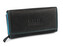 Dámská kožená peněženka 9,5x17 cm - 1 ks - 5 černá tyrkys