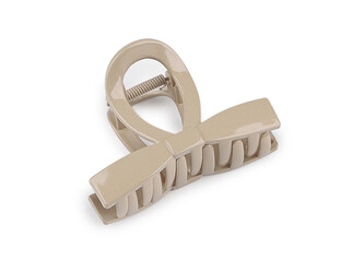 Skřipec do vlasů mašle - 1 ks - 3 šedobéžová