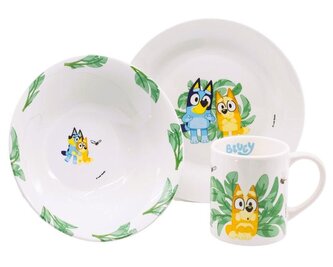 3 - DÍLNÁ KERAMICKÁ SOUPRAVA BLUYE