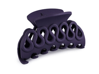 Skřipec do vlasů - 1 ks - 17 fialová tmavá