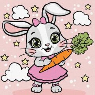 Malowanie po numerach - Marchewka Kids 25x25cm