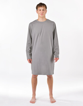 Pánská noční košile Gino šedá (79203_MxGLMZ) XL