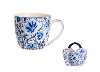 Kubek 460 ml w "koszyczku" NARESH BLUE