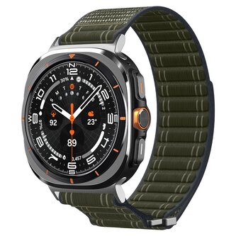 Spigen Fabric Band (hook-and-loop), green - Samsung Galaxy Watch Ultra 47mm