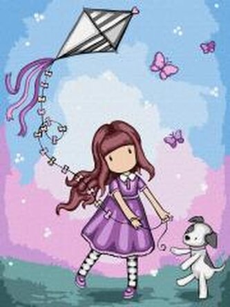 Malowanie po numerach - Dont Fly Away Kids 30x40cm