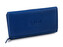 Dámská kožená peněženka 9,5x17 cm - 1 ks - 2 modrá královská