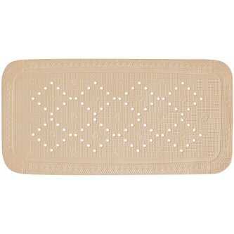 Spirella protiskluzová podložka do vany ALASKA, béžová, PVC, 91 x 36 cm