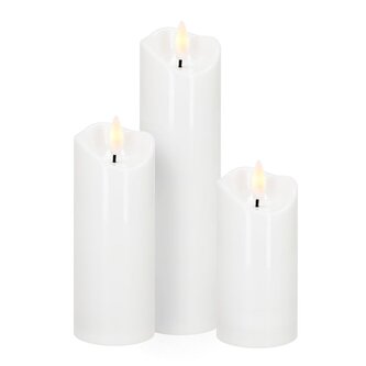 LED svíčka s pohyblivým plamenem 13,5 cm 2xAA SPRINGOS HA7552