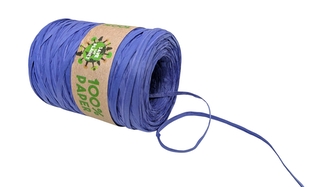 Stuha rafie 100% papírová 200m - modrá