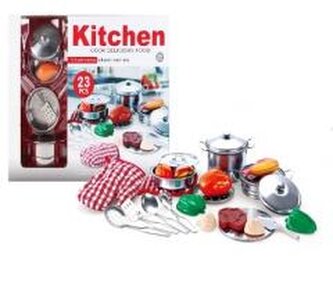 Zetaw metalowych garnków 24el