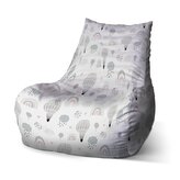 Dětský sedací vak Bean Malované horkovzdušné balony: 60 x 70 x 70 cm