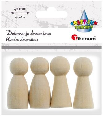 Dekoracja drewniana figurka 42mm 390724, Titanum