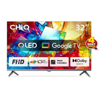 CHiQ  FHD QLED TV 32" L32QM8T Google TV záruka 2+2 roky